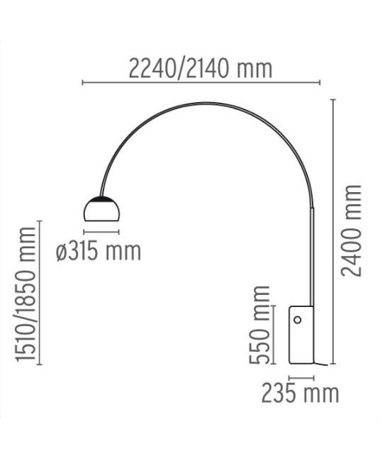 Fuga afbryder med lampe