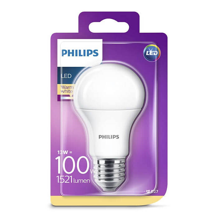 transfusie mat Kreta Bulb LED 13W Plastic (1521lm) E27 - Philips - Buy online