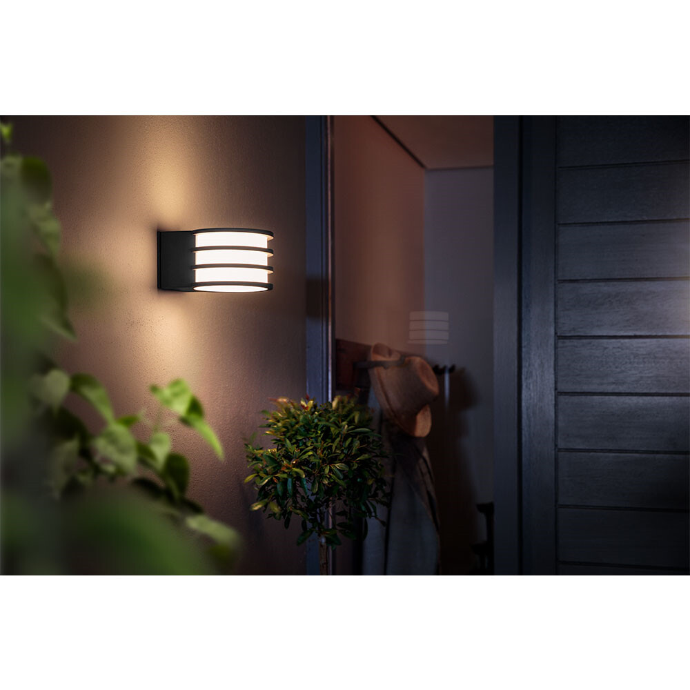 Lucca Buiten Wandlamp Antracit Philips Hue Koop online