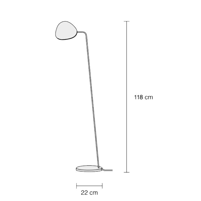 Leaf Floor Lamp Black Muuto