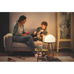 philips hue white ambiance wellner dimmable led smart table lamp