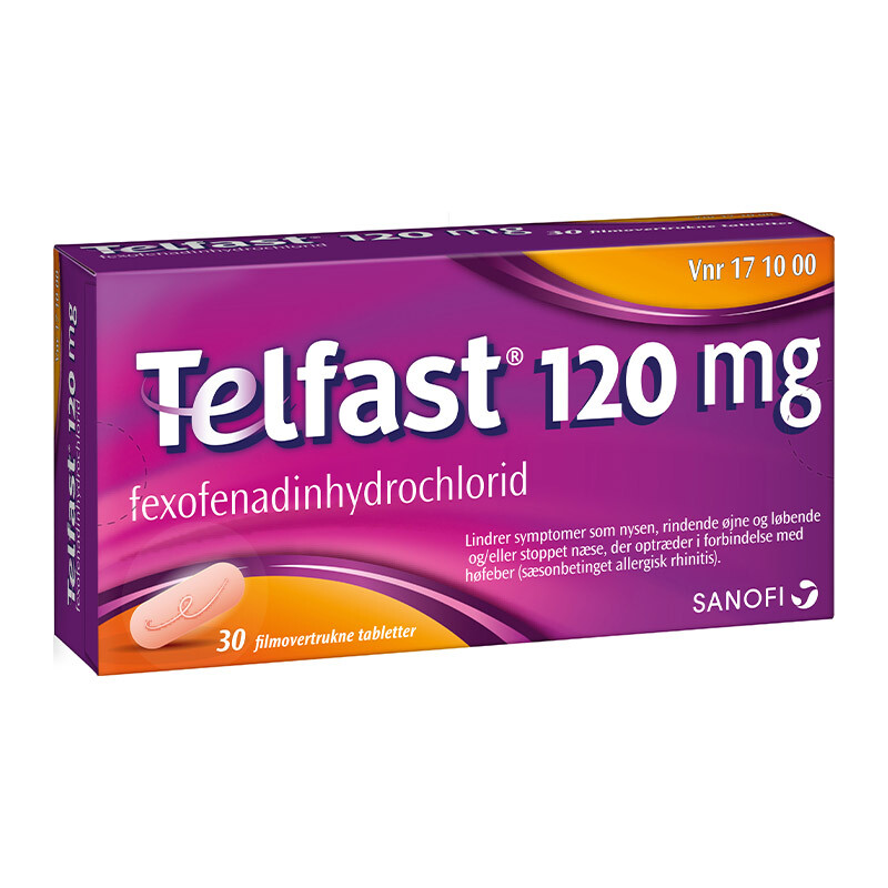 Telfast 120 mg, 30 mod allergi | Køb på mitliv.dk