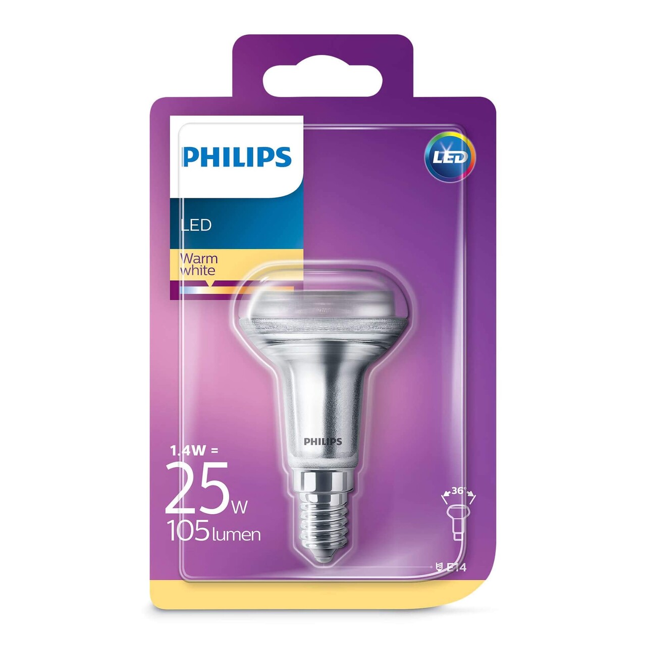 Klooster Afwijken Van Bulb LED 1,4W (105lm) R50 Reflector E14 - Philips - Buy online