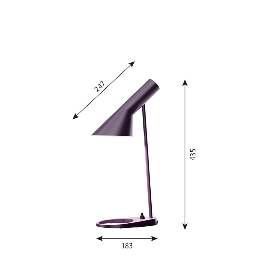 aubergine bedside lamps