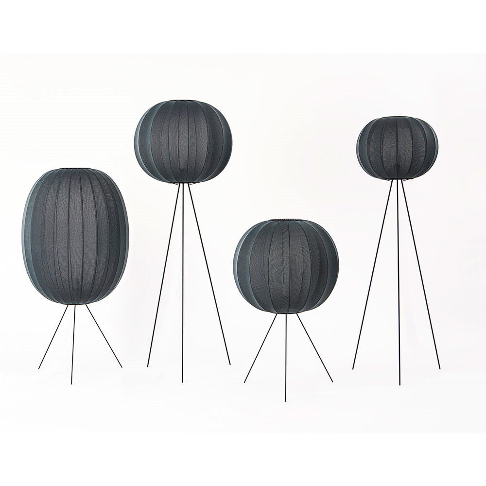 round paper floor lamp