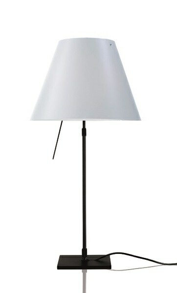 Costanza Table Lamp With Dimmer Black White Luceplan