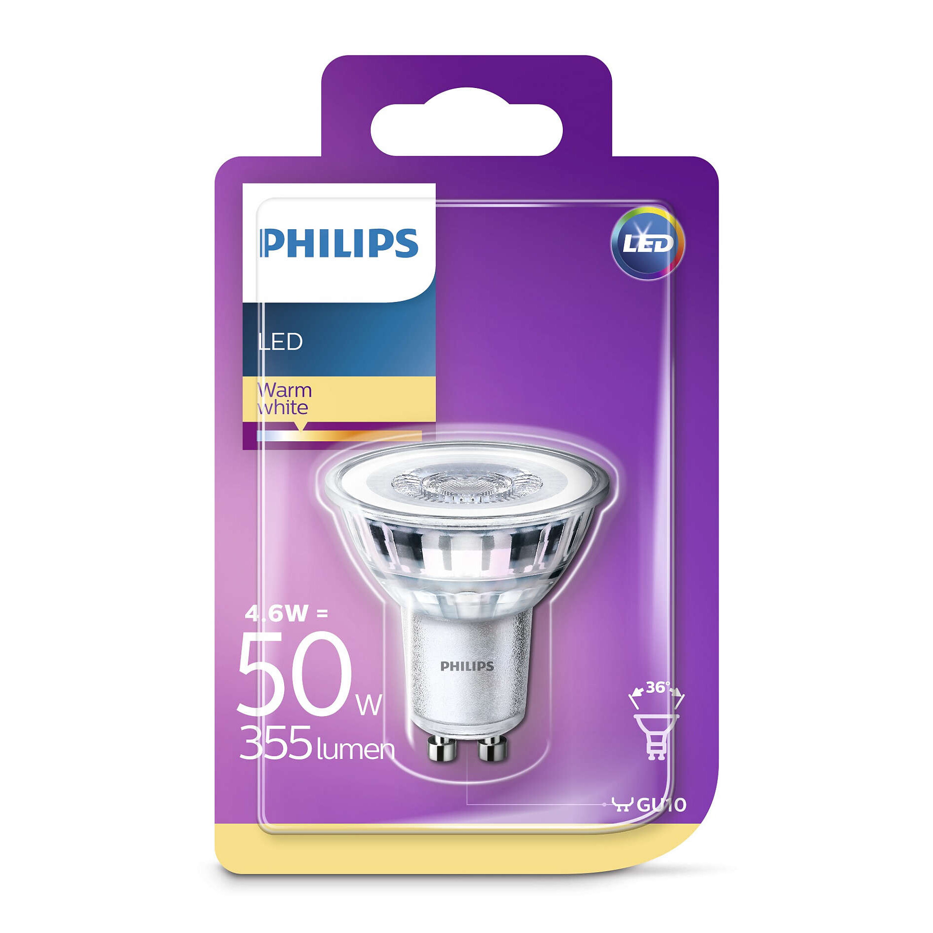 haat embargo Toegepast Bulb LED 4,6W (50W/355lm) GU10 - Philips - Buy online