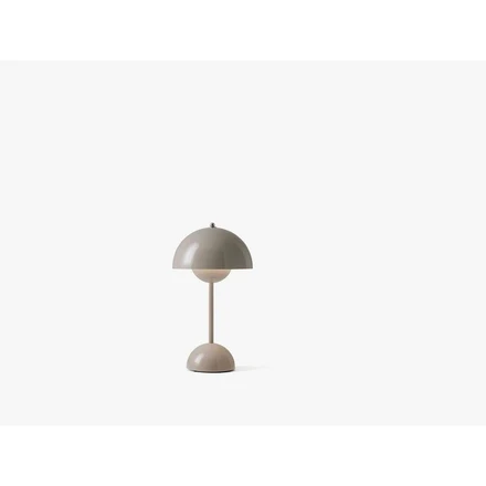 Flowerpot VP9 Portable Table Lamp Grey Beige - &Tradition - Buy