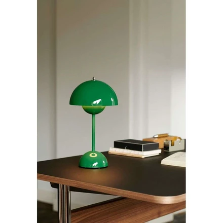 Flowerpot VP9 Portable Table Lamp Signal Green - u0026Tradition - Buy online