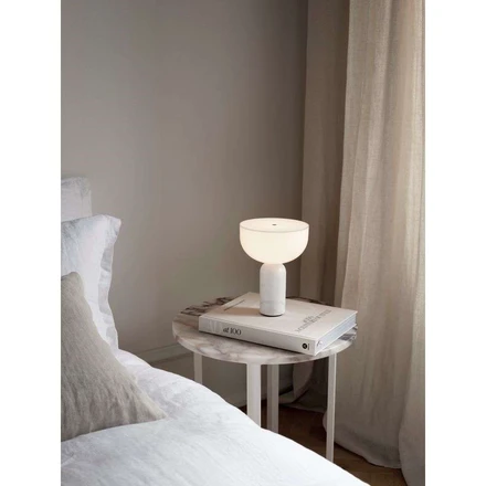 Kizu Portable Table Lamp White Marble - New Works - Buy online