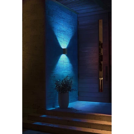 Resonate Outdoor Wall Lamp White/Color Amb. Black - Philips Hue
