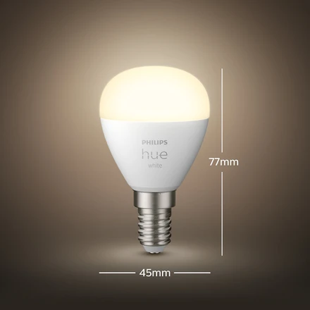 Philips Hue Bulbs E14 (LED P45) 5,7W 2700K White