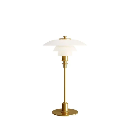 Louis Poulsen PH 2/1 table lamp, metallised brass