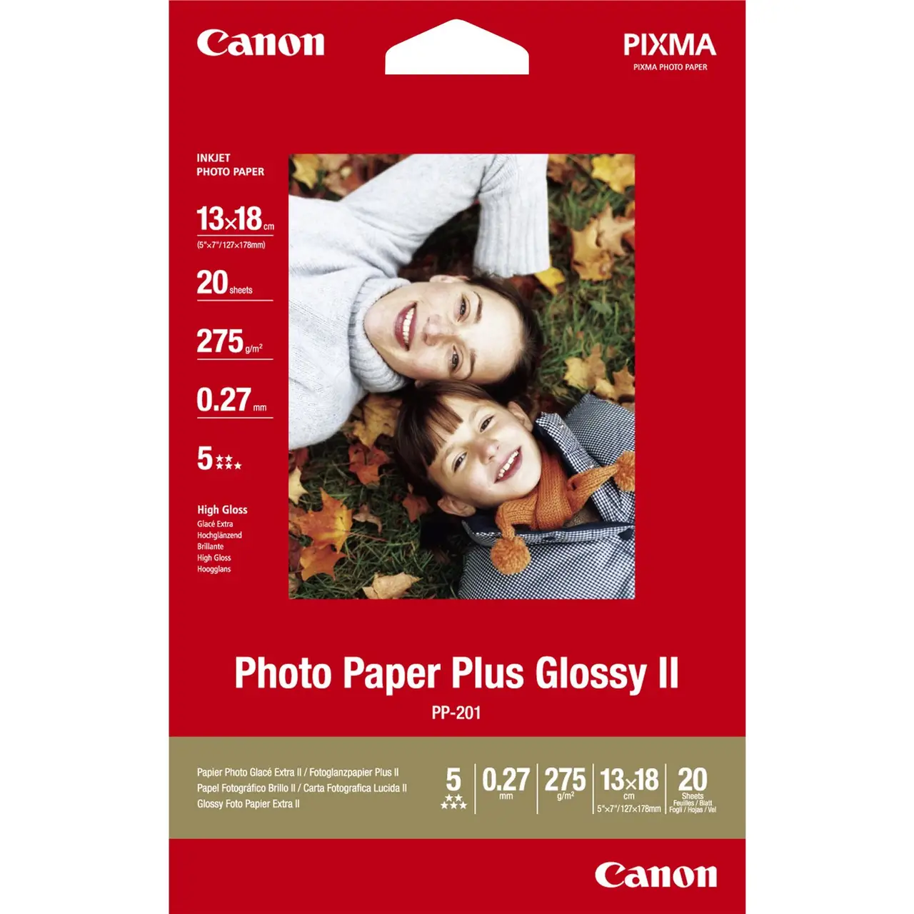 HP Carta fotografica Advanced, lucida, 250 g/m2, 13 x 18 (127 x 178 mm),  25 fogli