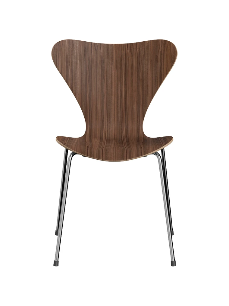 Syver stol valn d krom stel af Arne Jacobsen K b 3107 stolen her