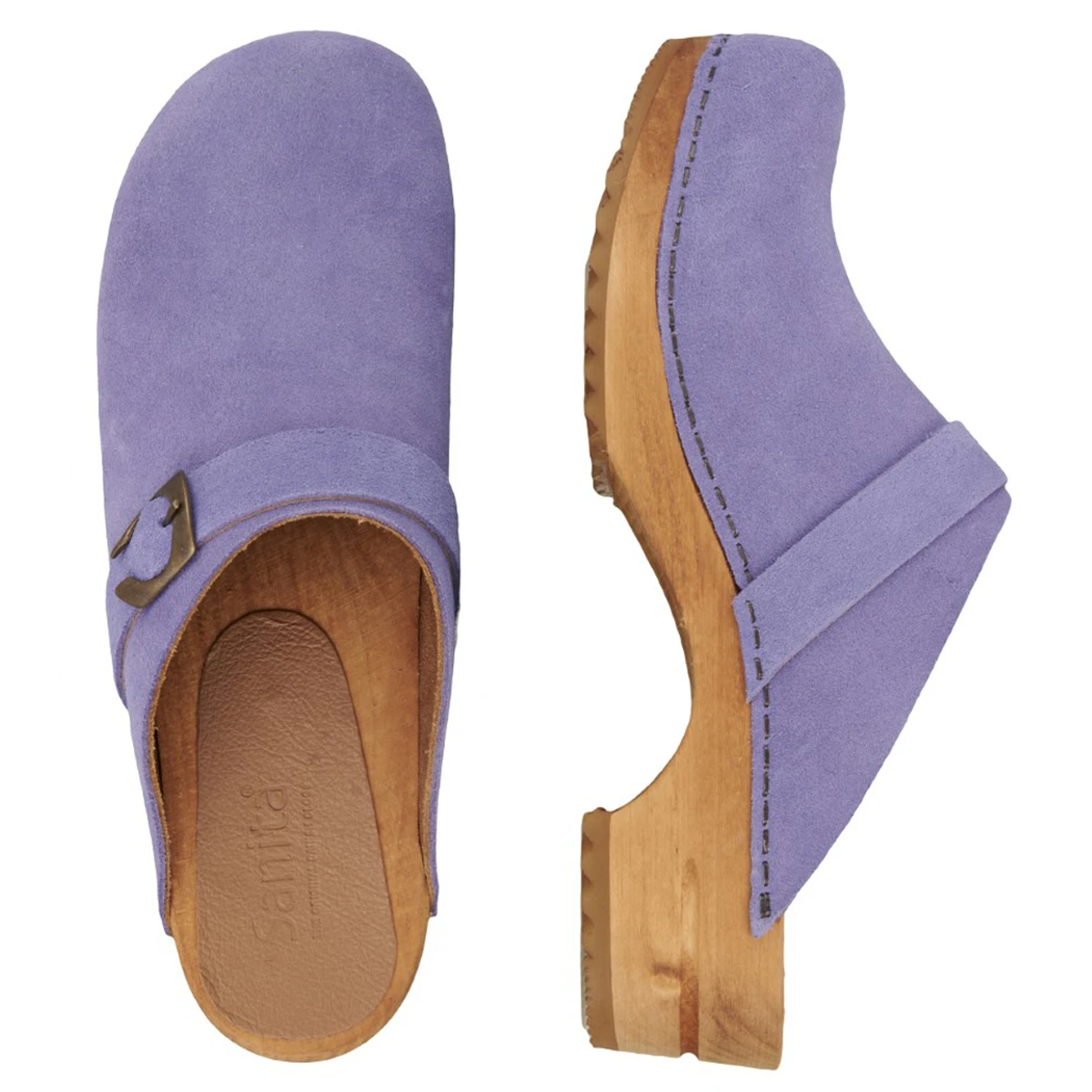 Purple clogs on sale