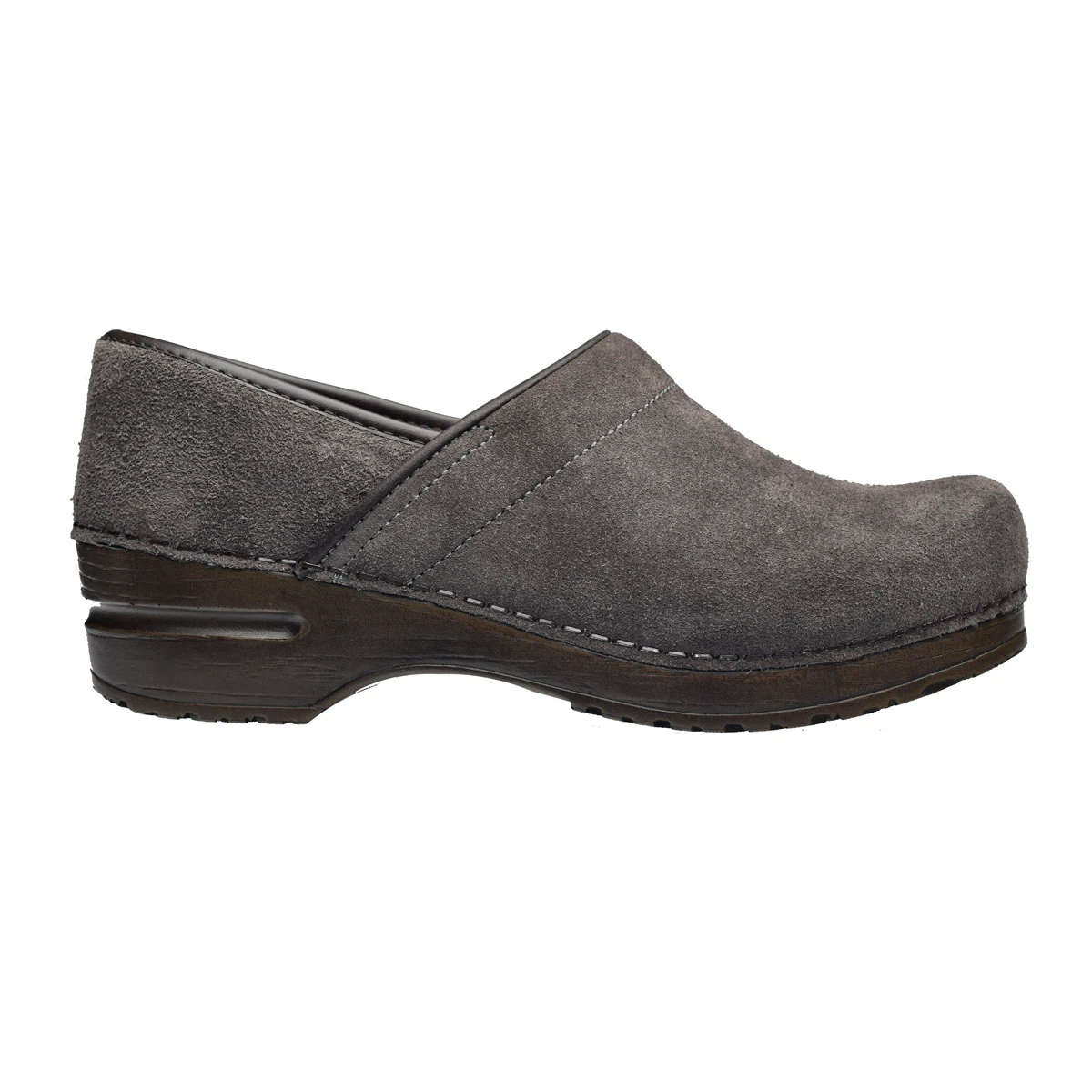 Grey clearance suede clogs