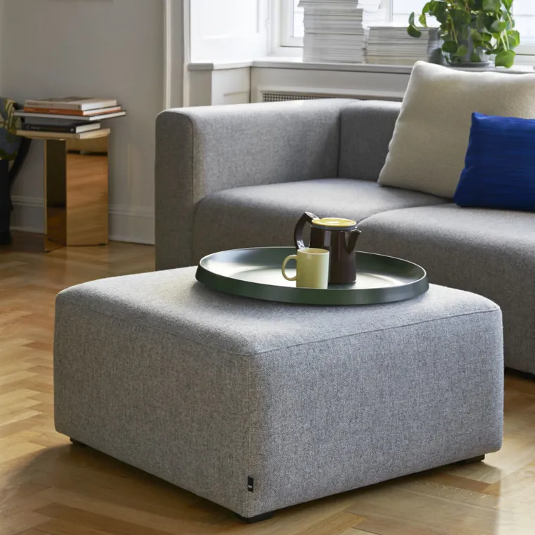 HAY Pouf, grey sprinkle