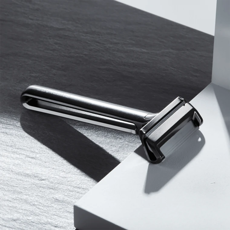 OneBlade Genesis Razor  Solid Stainless Steel Luxury Safety Razor