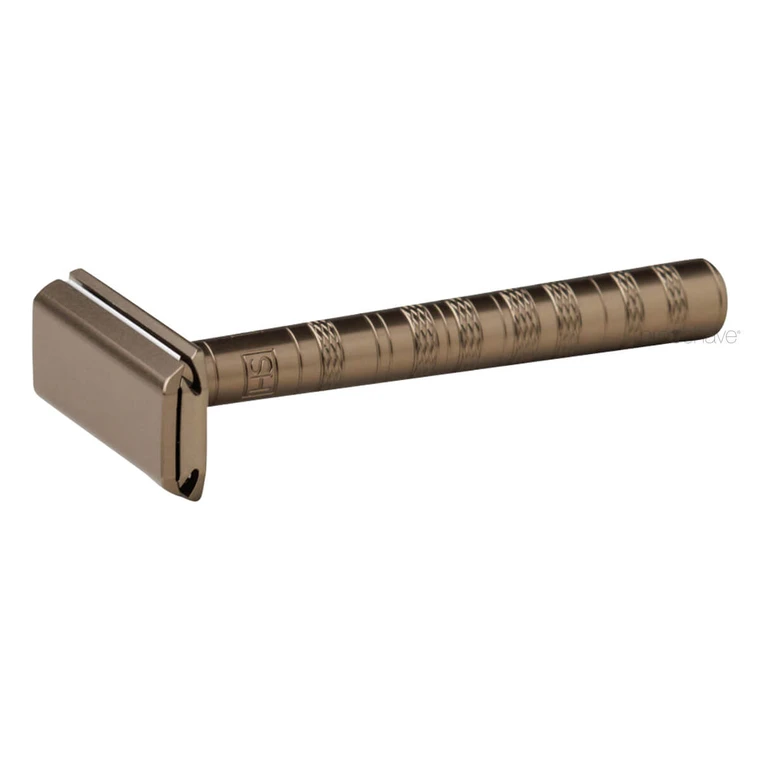 Safety Razor MEDIUM Tan Aluminium from Henson Shaving