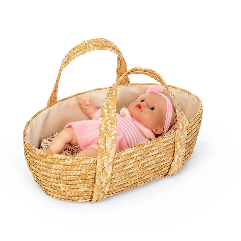 Dolls wicker shop moses basket