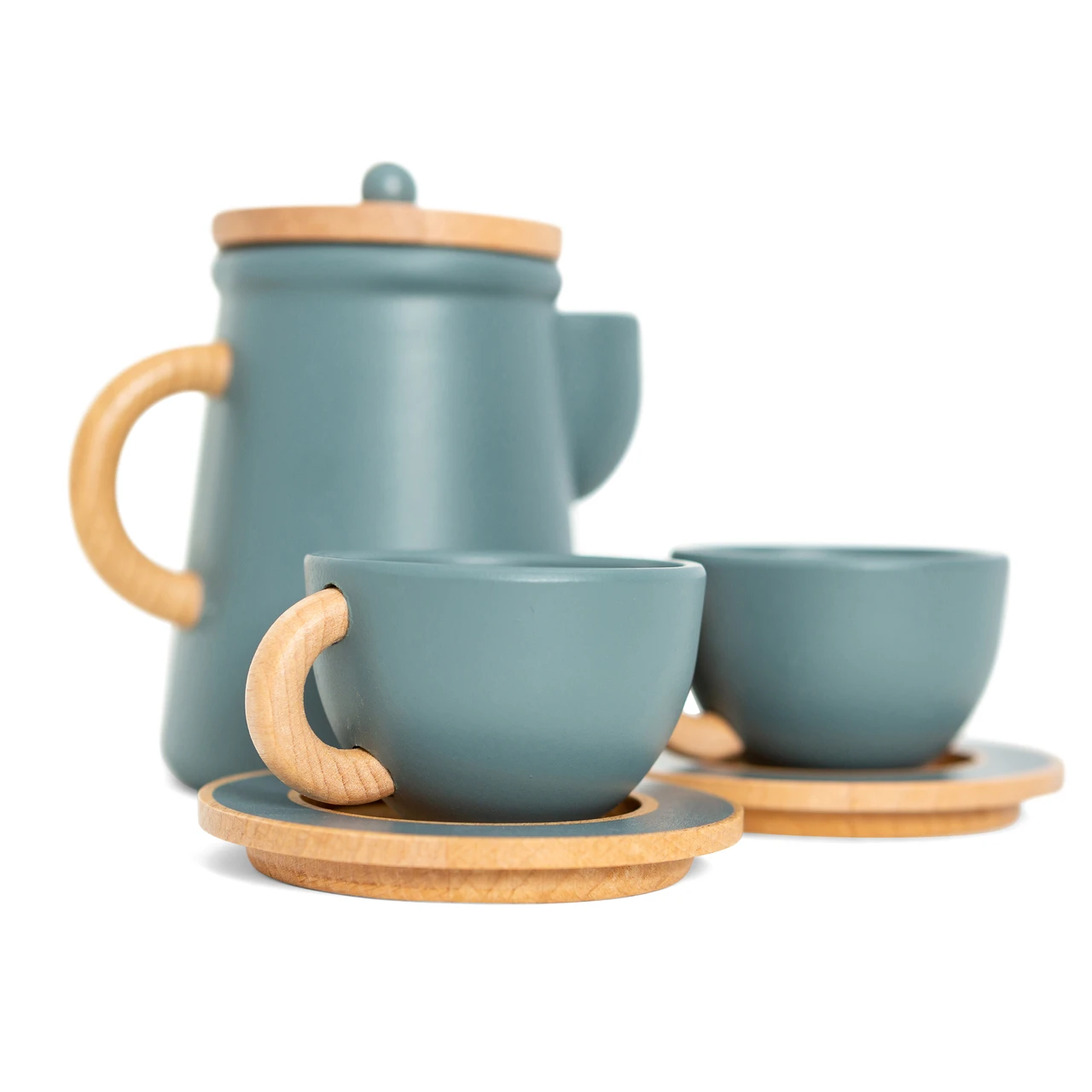 Wooden tea hot sale set magnolia