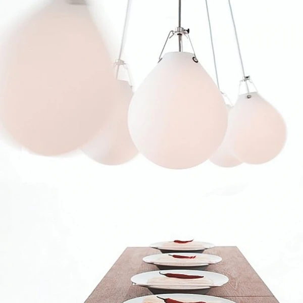 Moser Pendant Ø185 Matt White/Opal - Louis Poulsen - Buy online