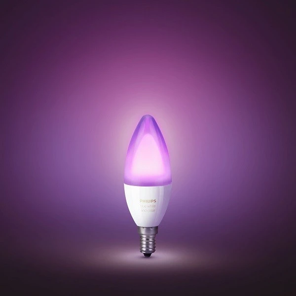 LOT 2x Ampoule à intensité variable LED Philips Hue WHITE P45 E14