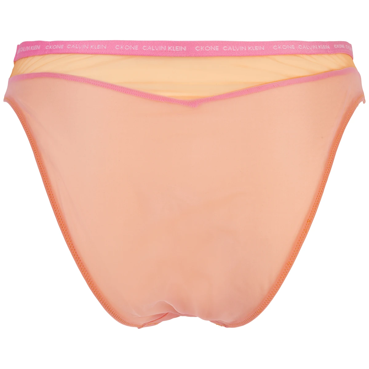 Calvin Klein CK One high leg tanga briefs in orange juice