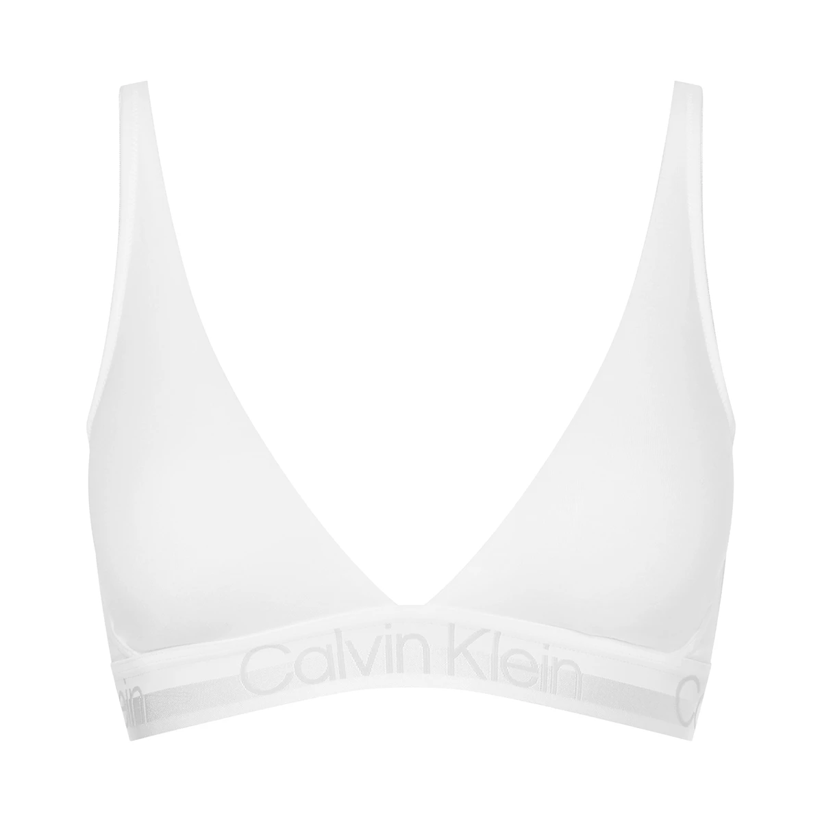 White calvin 2024 klein triangle bra