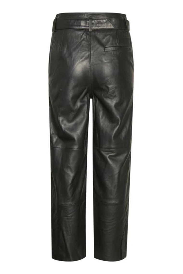 SELECTED FEMME LEATHER PANTS MARIE BLACK