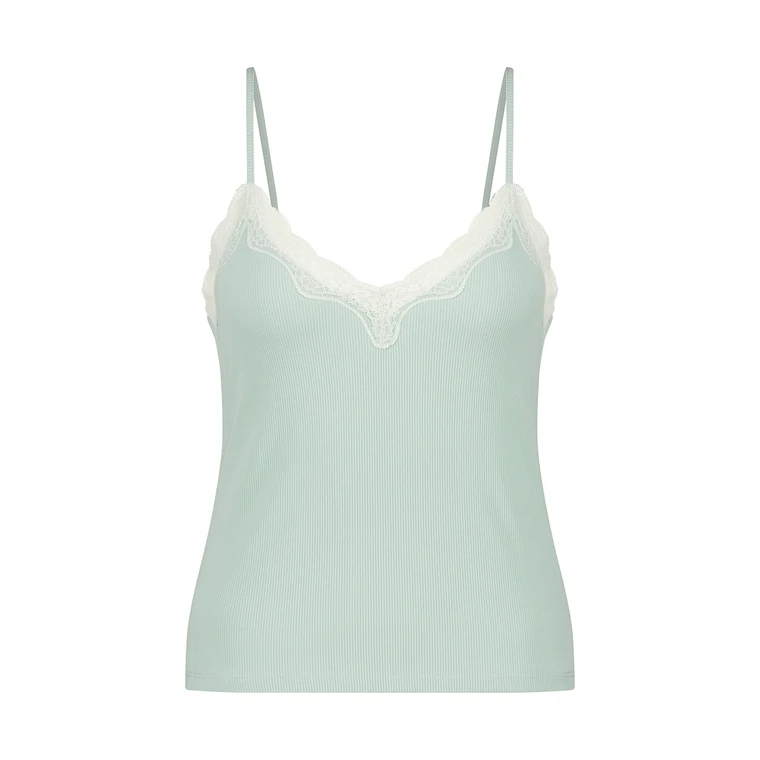 Ribbed Lace Singlet for €17.99 - Pajama Tops - Hunkemöller