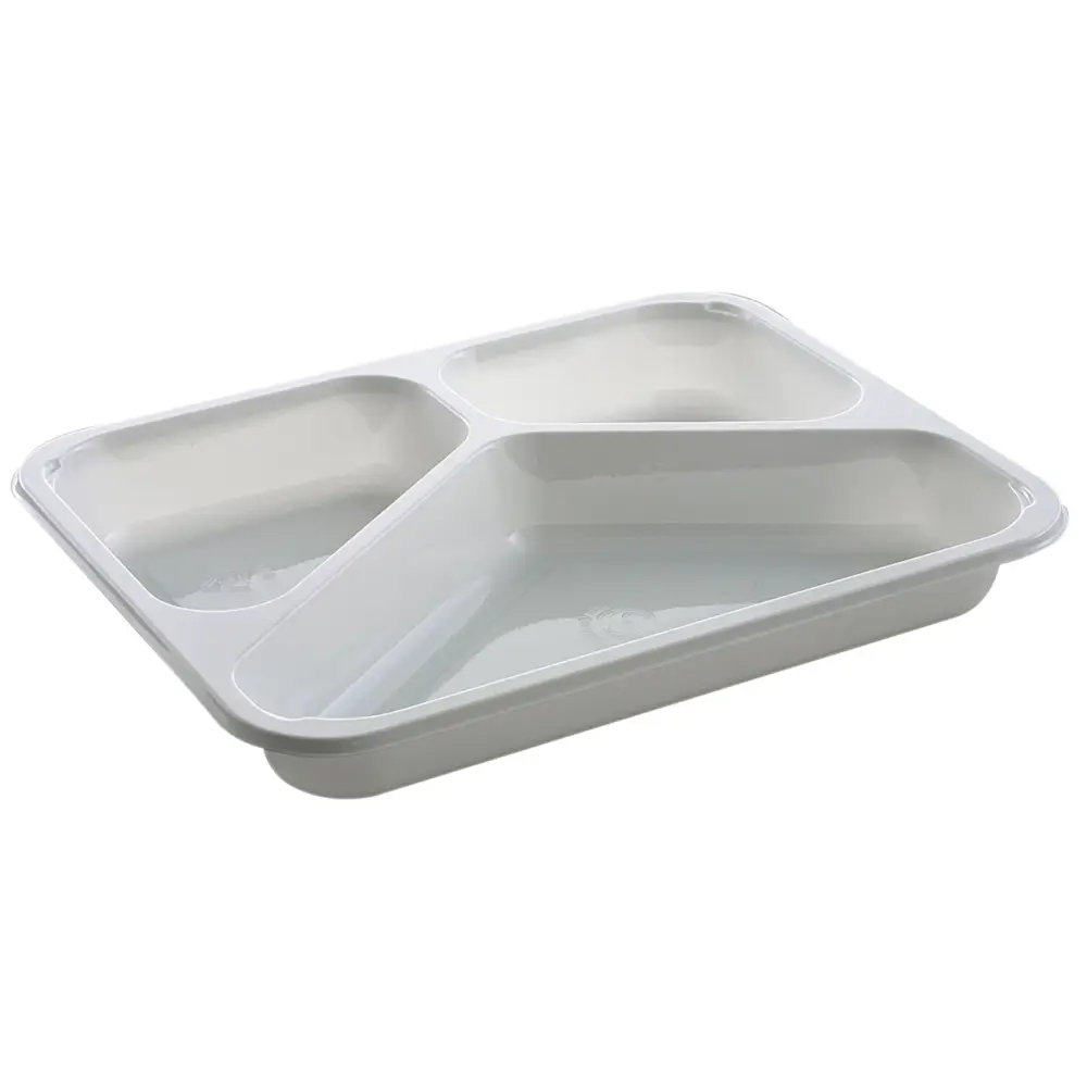 Plastbakke C-Pet Hvid Standard Serie 3-rums Hovedret 150|210|400 Ml 22 ...