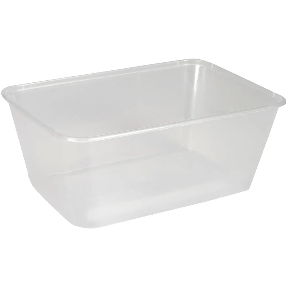 Plastbakke, 17,5x11,9x7,2cm, 950 Ml, 950 Ml, Klar, PP, 1-rums - 500 Stk ...