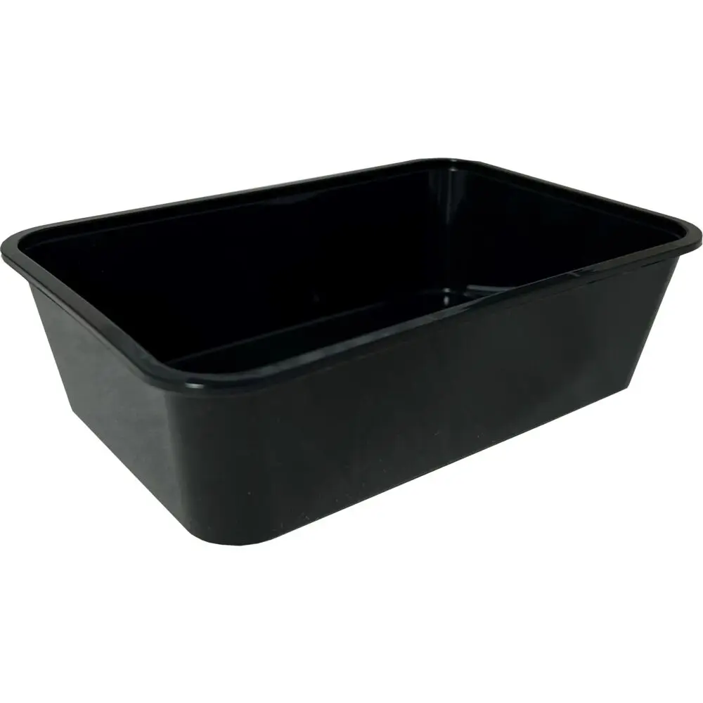 Plastbakke ABENA Cater-Line 16,9x11,6x4,8cm 650 Ml Sort PP - 500 Stk ...