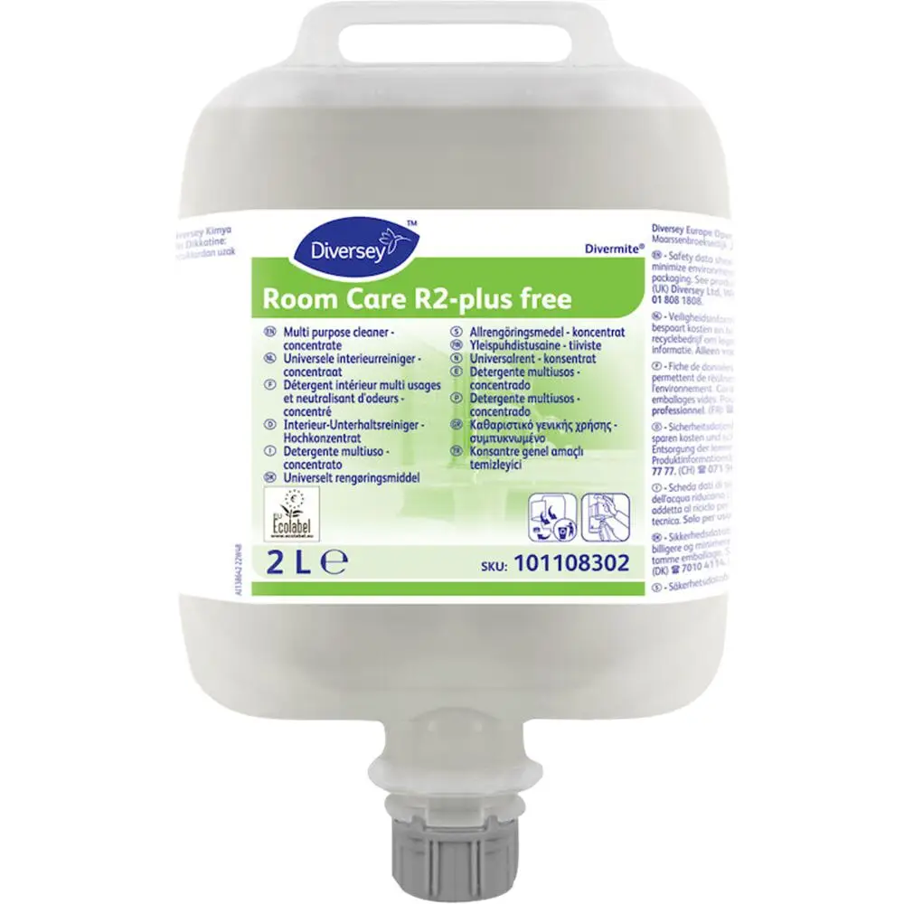 Universalrengøring, Diversey Room Care R2-plus free, 2 l, DvM/DQFM ...