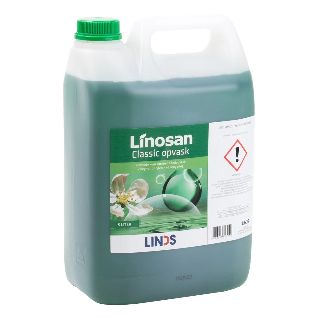 Wings Arena mave Linosan Classic Opvask 5 liter | Drøj i brug og mild mod hænderne