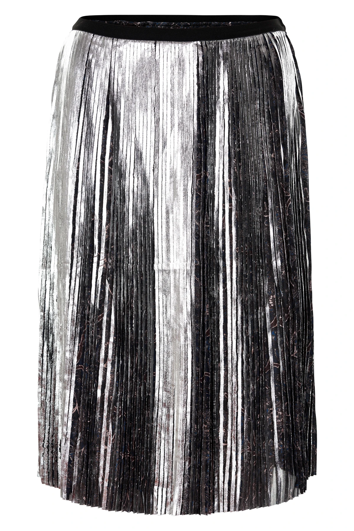 Oasis metallic pleated outlet skirt