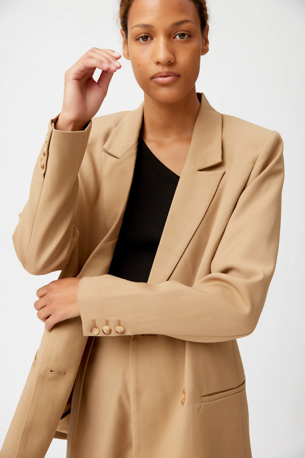 Blazer best sale camel femme