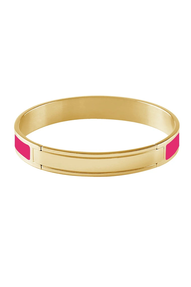 kate spade | Jewelry | Pink Heritagespade Glitter Thin Enamel New Bangle  Bracelet | Poshmark