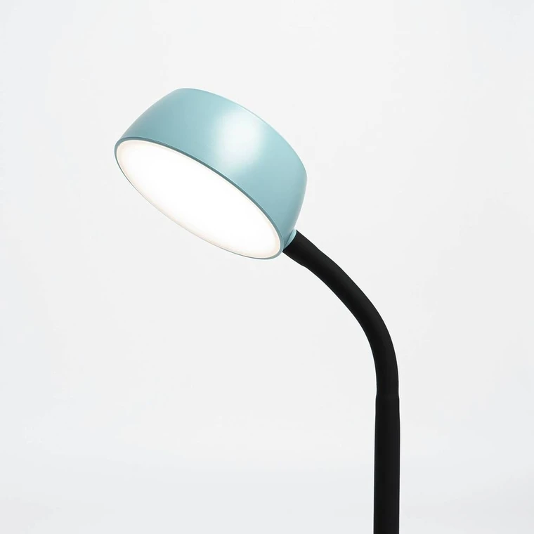 Lampada da tavolo LED Lindby Tijan, grigio, braccio flessibile