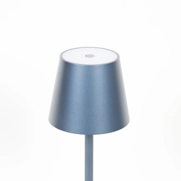 Lindby Janea lampe table batterie LED gris-bleu