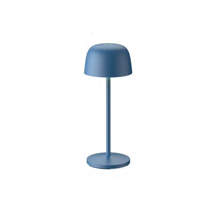 Lindby Janea lampe table batterie LED gris-bleu