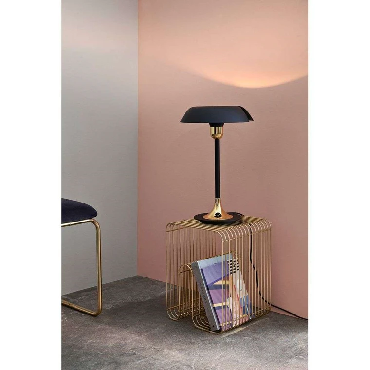 Black and sale rose gold lamp