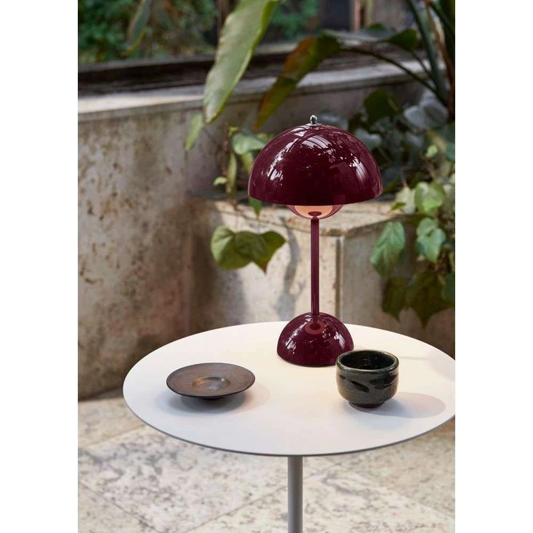 Flowerpot VP9 Portable Table Lamp Dark Plum - &Tradition - Buy online