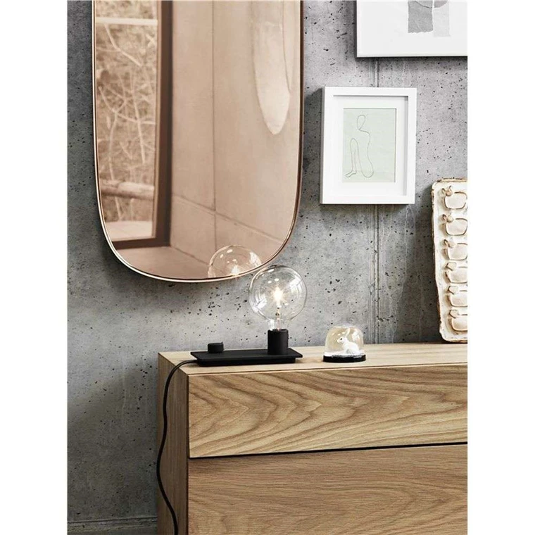 Framed Mirror Small Taupe/Taupe Glass - Muuto - Buy online