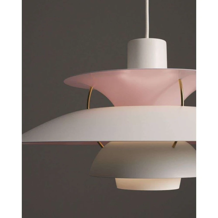 PH 5 Pendant Anniversary Matt White/Pale Rose - Louis Poulsen 