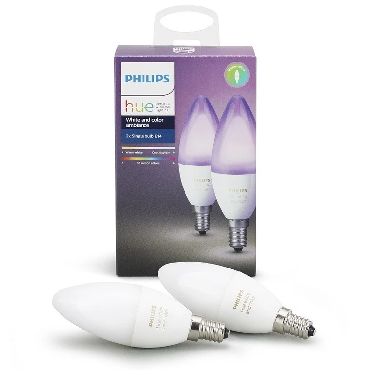 New Internet Connected Philips Hue E14 Color and White Ambiance Bulb  Editorial Photo - Image of package, transportation: 178074326