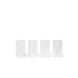 Ferm Living - Ripple VERRINES, Clear (Set of 4)