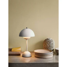 Flowerpot VP9 Portable Table Lamp Matt Light Grey - &Tradition 